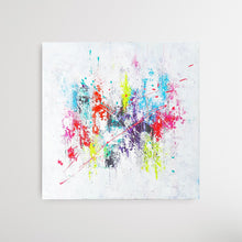 Load image into Gallery viewer, Confettis 2 colorful abstract painting by artist Julie Breheret
