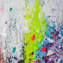 Load image into Gallery viewer, Colorful detail of the abstract painting Confettis 2
